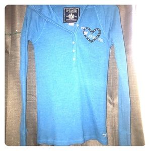 Pink long sleeve with hood